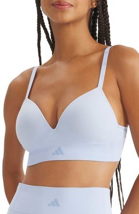 adidas Originals Wireless Bra in Glow Blue at Nordstrom, Size Xx-Large