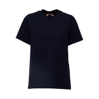 N&deg;21 Oversized Black Heavy Cotton Jersey T-Shirt