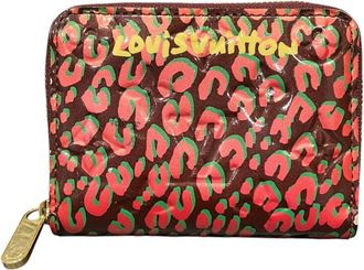 Louis Vuitton Bordeaux Leopard Rouge Fauviste Patent Leather Coin Purse/Coin Case (Pre-Owned)