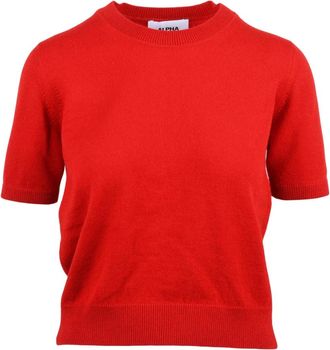 Alpha Studio Truien & Vesten, Dames, Rood, 2Xl, Wol, Pullover Sottogiacca