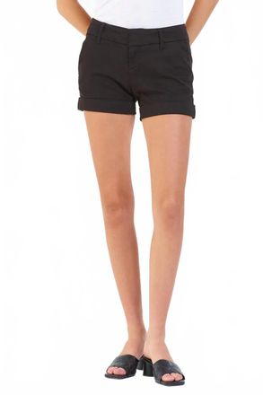 Dear John Denim Hampton Cuffed Hem Shorts In Black