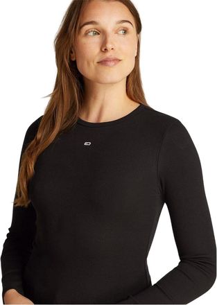 Tommy Jeans Dames/Dames Slim T-shirt met lange mouwen (Zwart)