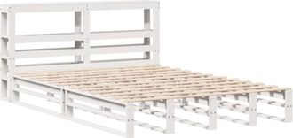 vidaXL Vidaxl - Estructura De Cama Sin Colch&oacute;n Madera Maciza De Pino 160x200 Cm
