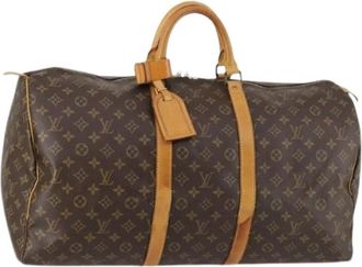 Louis Vuitton Pre-owned Vintage Canvas Weekendtas - Dames - Vintage Weekendtas - Bruin - ONE Size - Vintage