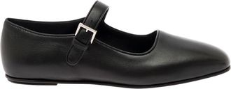The Row Black Ava Ballet Flats