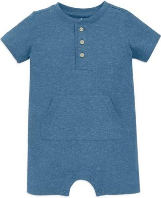 primary Baby Heathered Henley Shortie in Moonlight at Nordstrom, Size 18-24M