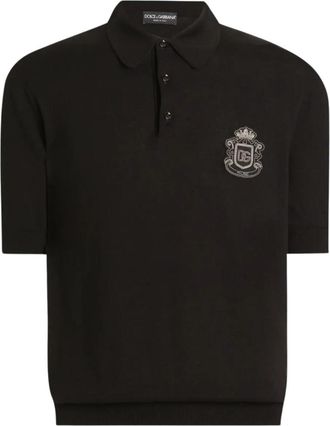 Dolce & Gabbana Black Logo Polo