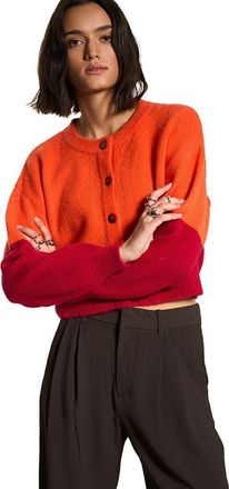 Callahan Fiona Cardigan - Womens in Red Orange at Nordstrom, Size X-Large