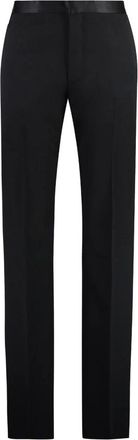 Givenchy Broeken, Heren, Zwart, L, Wol, Tailored Wool Broeken