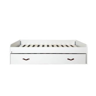 Muemue Cama + Cajones Aglomerado Blanco Con Somier 90x190cm