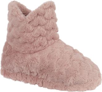 Jo & Joe Jo and Joe Womens Fleece Lined Bootie Slipper-Pink-5