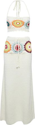 Lovers + Friends Top e gonna alluncinetto - Bianco