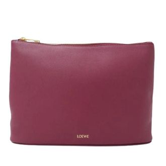 Loewe Pre-owned Clutch Bag - Dames - Pre-owned - Rood - Maat: ONE Size Leer