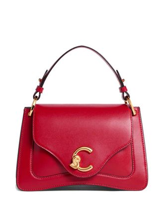 Coccinelle small C-Me logo-plaque shoulder bag - Red
