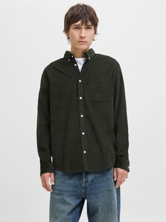 Jack & Jones Langarmhemd JACK & JONES JJECLASSIC CORD SHIRT L/S SN, Herren, Gr. XS, N-Gr, rosin, Web, Obermaterial: 100% Baumwolle, unifarben, comfort fit, Hemden 