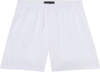 Brooks Brothers Effen Katoenen Boxershorts - Heren - Onderbroek - Wit - XL - Katoen - Ondergoed