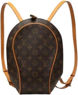 Louis Vuitton Pre-owned Ellipse Rugzak - Dames - Vintage Rugzakken - Bruin - ONE Size - Leer - Vintage