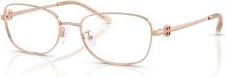Tory Burch 53mm Rectangle optical glasses in Copper at Nordstrom