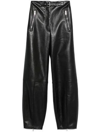 Nanushka Broek met gesp - Zwart