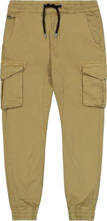 Alpha Industries Cargohose ALPHA INDUSTRIES Cotton Twill Jogger, Herren, Gr. XL, Normalgr&ouml;ssen, gr&uuml;n (olive), Obermaterial: 98% Baumwolle, 2% Elastan; Futter: 100% Bau