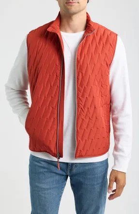 Johnnie-O Belfry Quilted Vest in Rossa at Nordstrom, Size Xx-Large