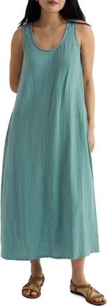Seasalt Cornwall Helleborne Sleeveless Organic Cotton Dress in Sardine at Nordstrom, Size 10