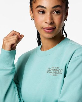 Cotopaxi Adventure Gear Crew Sweatshirt - Womens in Tide Pool at Nordstrom, Size X-Large