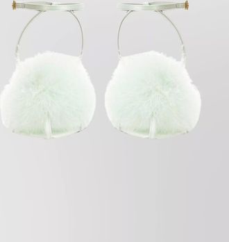 Saint Laurent silk flared-heel mules