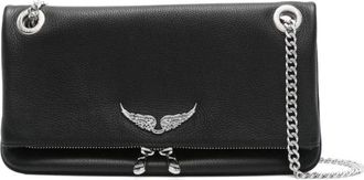 Zadig&Voltaire Tassen, Dames, Zwart, ONE Size, Leer, Rock II Schoudertas