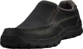 Skechers Mens Braver-Rayland Slip-On Loafer, Black Leather, 8 UK