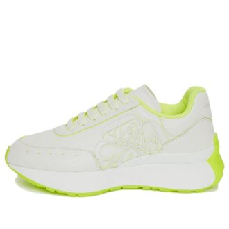 Alexander McQueen (WMNS) Alexander McQueen Sprint Runner White Acid Yellow 718361WIC9D8954