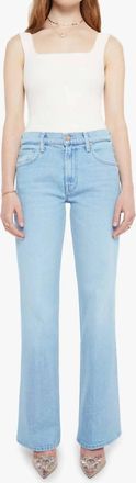 Mother Bookie Sneak Bootcut Jeans In Cool As A Cat