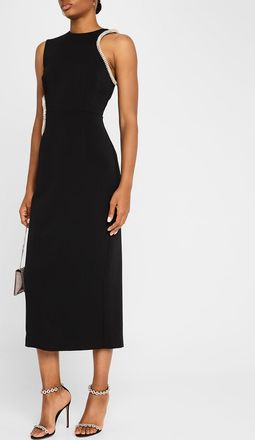 Milly Nadya Crystal-Embellished Cutout Midi Dress