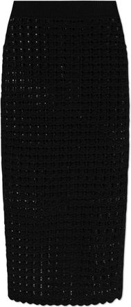 Dolce & Gabbana Wollen rok - Dames - Midirokken - Zwart - XS - Wol - Rokken
