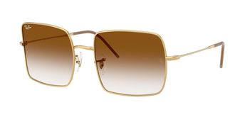 Ray-Ban RBR0104S Square Reverse 001/CB Womens Sunglasses Gold Size 54