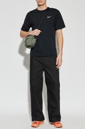 Nike T-shirt With A Printed Logo, Mens, Black