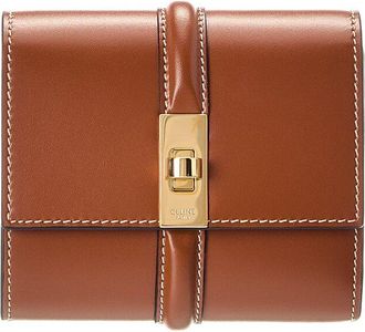 Celine Celine Small Leather Trifold Wallet