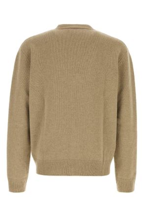 A.P.C. Mens Beige Wool Kevin Cardigan Beigechine Exterior: Maglieria Sweater