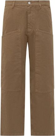 Amish Klassieke Denim Jeans met Vijf Zakken - Heren - Regular Fit Jeans - Bruin - W32 - Denim - Jeans