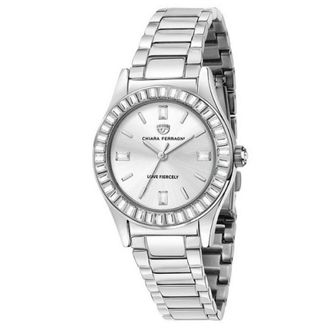 Chiara Ferragni Roestvrijstalen Dameshorloge Zilver - Dames - Horloges - Grijs - ONE Size - Accessoires