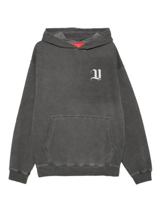 Vision Of Super logo-print hoodie - men - Cotton - M - Grey