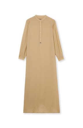 Fortela Valery Cotton Muslin Kaftan Dress in Ecru at Nordstrom, Size 38 Eu