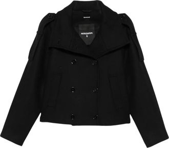Patrizia Pepe Abrigo cruzado - Coats - Mujer - Negro - M