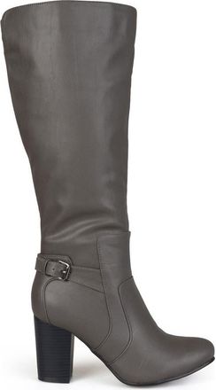 Journee Collection JOURNEE Carver Heeled Tall Boot in Grey at Nordstrom Rack, Size 10