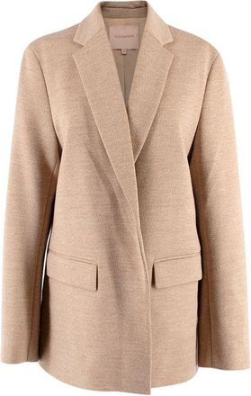 Roksanda Ilincic Beige Virgin Wool Blazer Size M