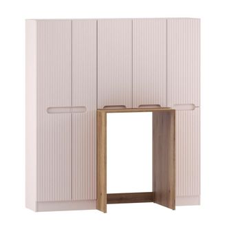 Petits Meubles Juego completo de cesto y lavadora paneles laminados cachemira