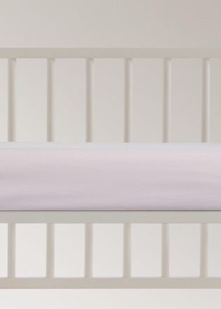 Mango Lenzuolo inferiore culla percalle di cotone viola chiaro/pastello - Home - 60x120x15cm - MANGO HOME