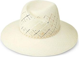 Maison Michel Perforated Logo Charm Cap - unisex - Hoeden - Beige - L - Accessoires
