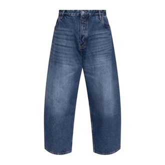 STUDIO NICHOLSON Loose-fit Jeans, male, Blue, Size: XL Paolo Jeans