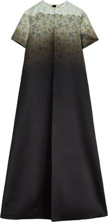 Jil Sander gradient floral-print maxi dress - Green